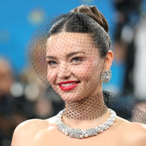 NEW YORK, NEW YORK - MAY 05: Miranda Kerr attends the 2025 Met Gala Celebrating "Superfine: Tailoring Black Style" at Metropolitan Museum of Art on May 05, 2025 in New York City. (Photo by Dia Dipasupil/Getty Images)