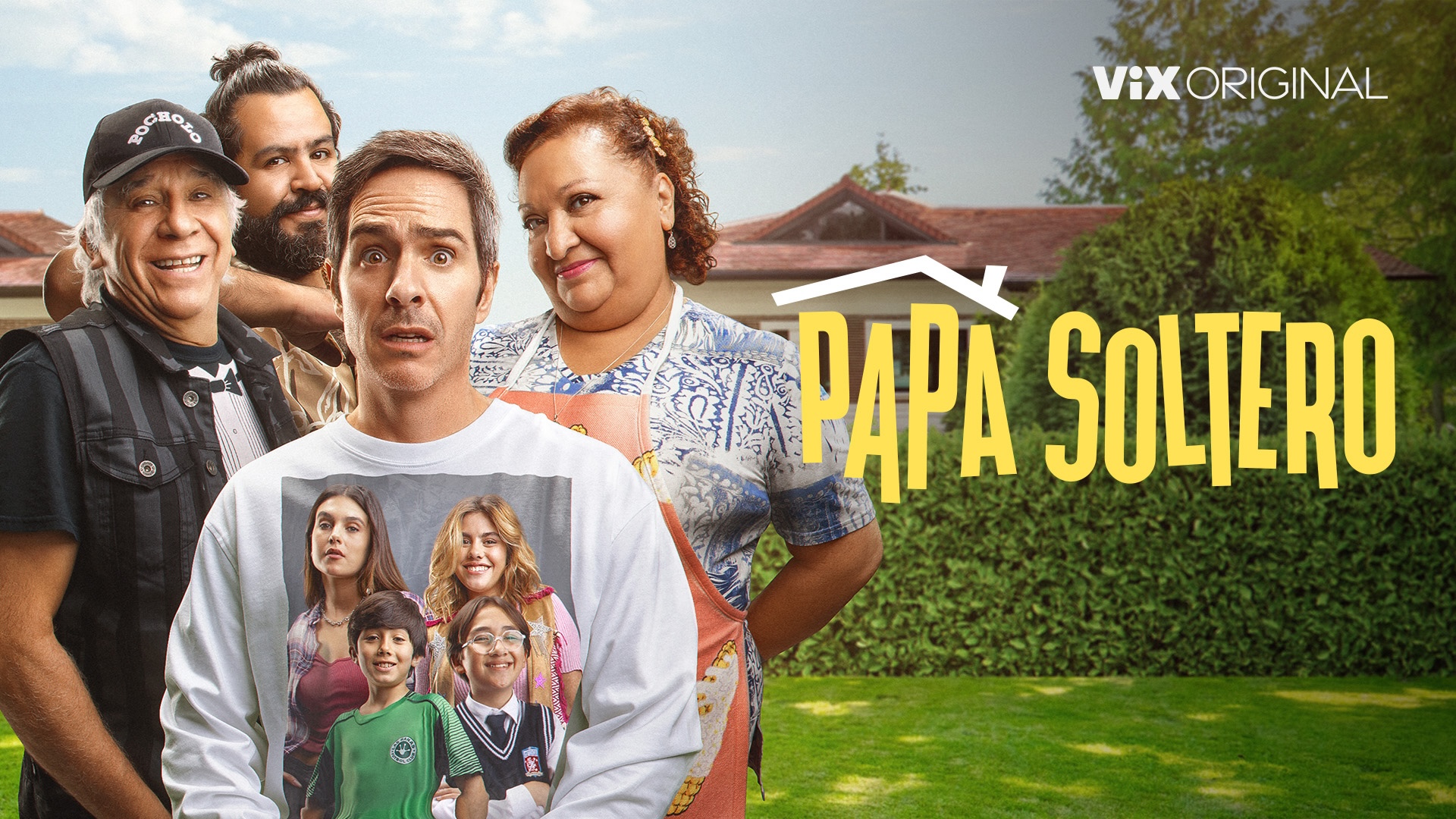 Póster oficial de la serie Papá Soltero de Vix