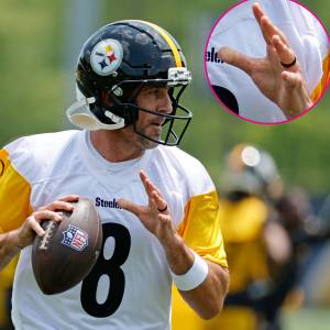 Aaron Rodgers Wears Wedding Ring at Steelers Minicamp After Surprise Wife Reveal
