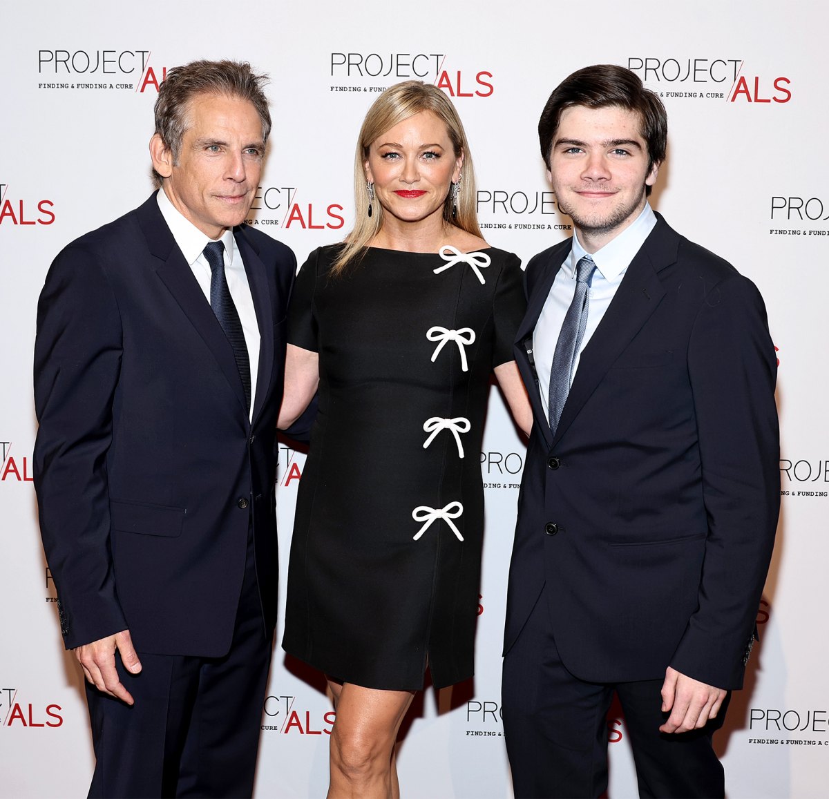 Ben Stiller and Christine Taylor Pose With Son to Celebrate Daughter Ella s Off Broadway Play