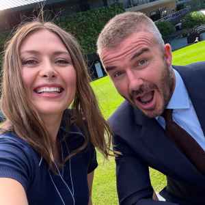 David Beckham Hits Wimbledon With Maria Sharapova After Hospital Stay