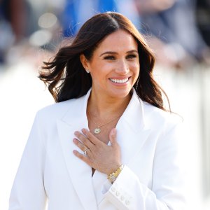 Meghan, Duchess of Sussex attends an Invictus Games Friends and Family reception hosted by the City of The Hague and the Dutch Ministry of Defence at Zuiderpark on April 15, 2022 in The Hague, Netherlands.