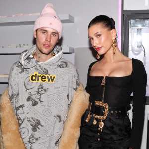 GettyImages 1456610670 Hailey Bieber Pokes Fun at Fathers Day by Referring to Justin Biebers Mothers Day Drama