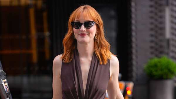 Leighton Meester is seen on June 11, 2025 in New York City.