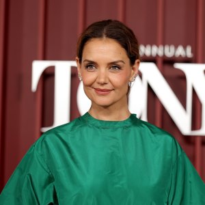 Katie Holmes attends The 78th Annual Tony Awards at Radio City Music Hall on June 08, 2025 in New York City.