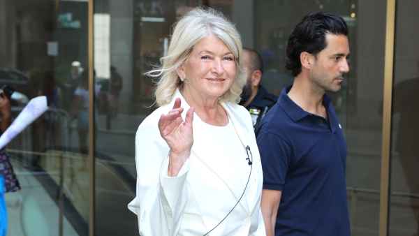 Martha Stewart is seen arriving at "The Martha Stewart Podcast" on June 25, 2025 in New York City.