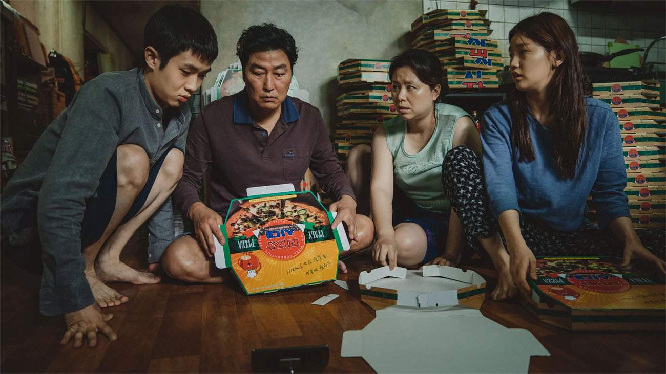 The cast of Parasite