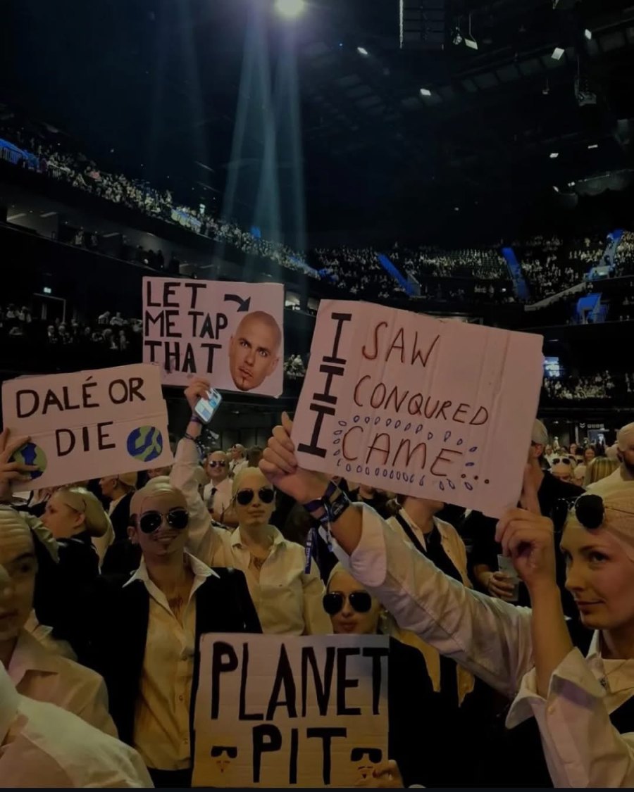 Fans en el concierto de Pitbull