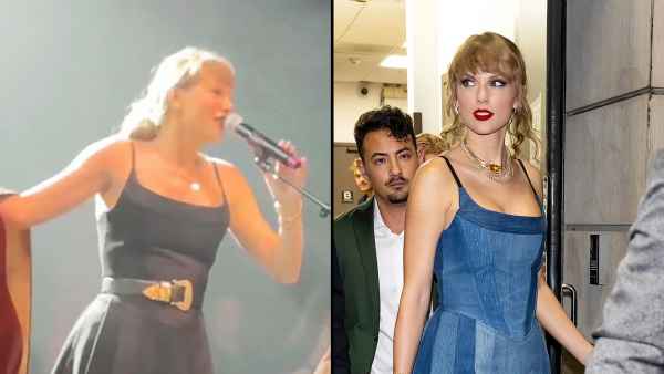 Taylor Swift Wears Black Version of Her 2024 VMAs Afterparty Dress Split Template Updated