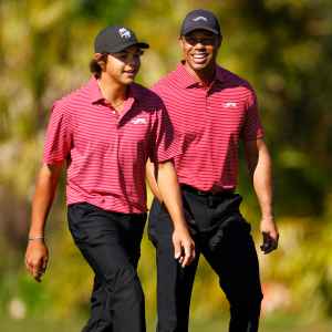 Charlie and Tiger Woods