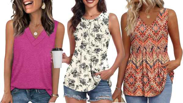 pink, floral and orange tank top amazon