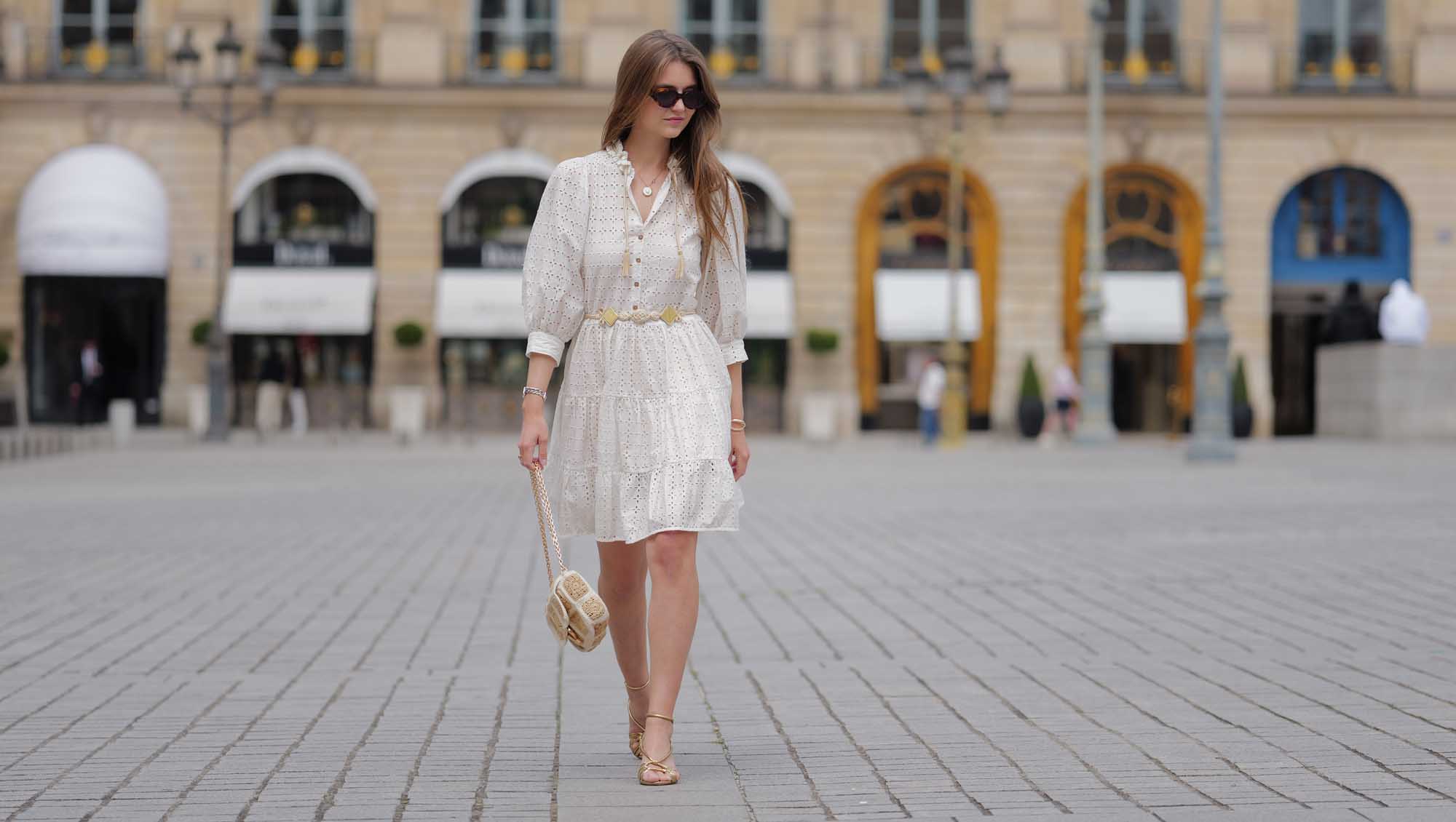 3 Quarter Sleeve Amo Dress. main image 0