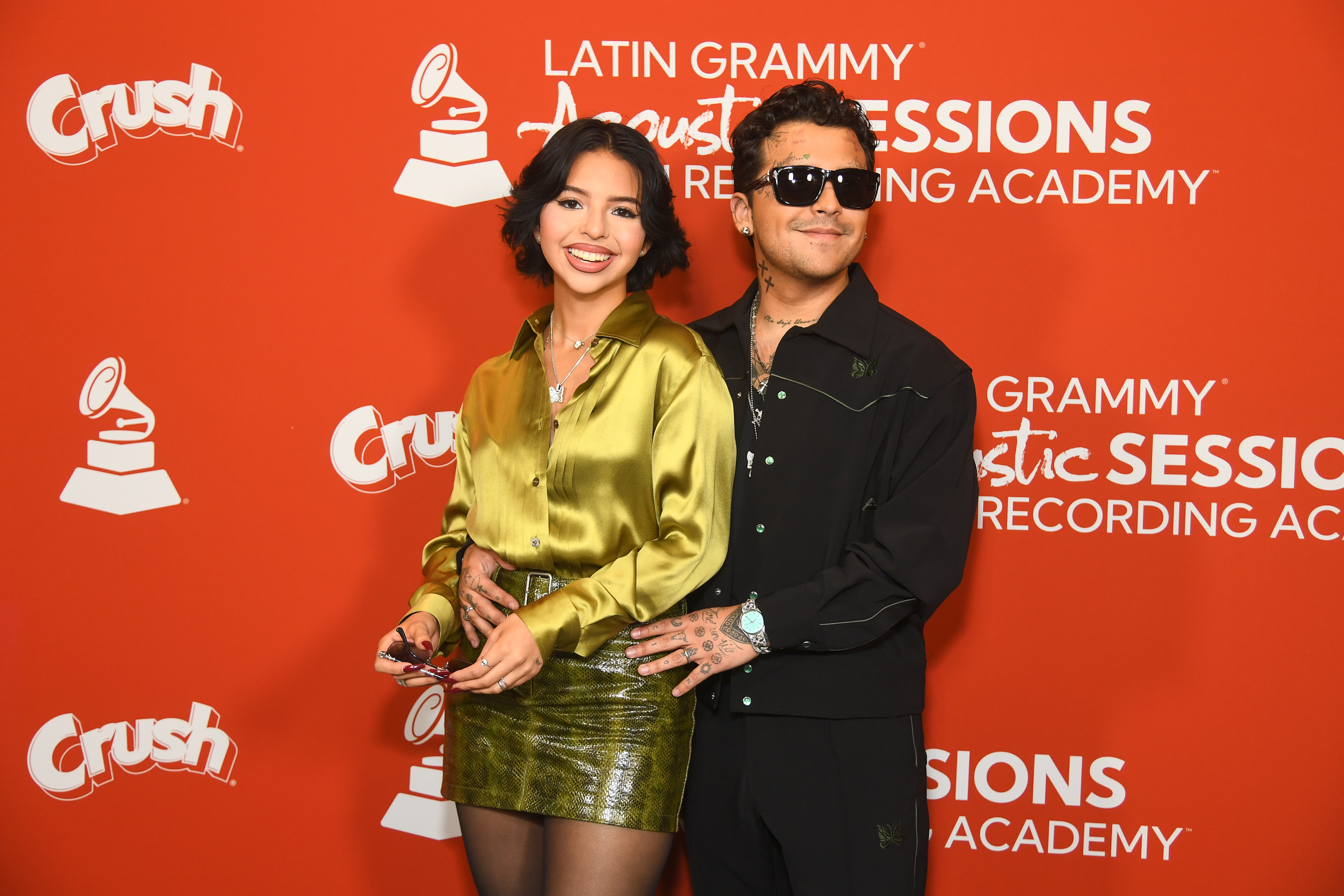 Ángela Aguilar y Christian Nodal.