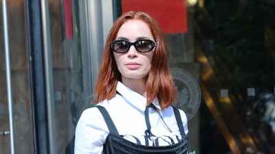 Emily Blunt Sports Red Hair on Devil Wears Prada 2 Set