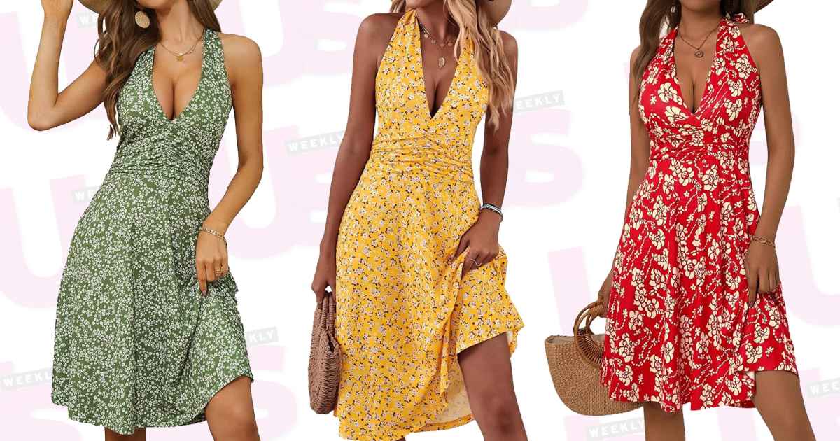 Amazon Shoppers Love This Flattering Halter Dress Amazon Shoppers Love This Flattering Halter Dress