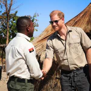 Prince Harry Travels for Solo Trip to Follow in Mom Princess Diana s Footsteps Photos Duke of Sussex at a HALO risk education session