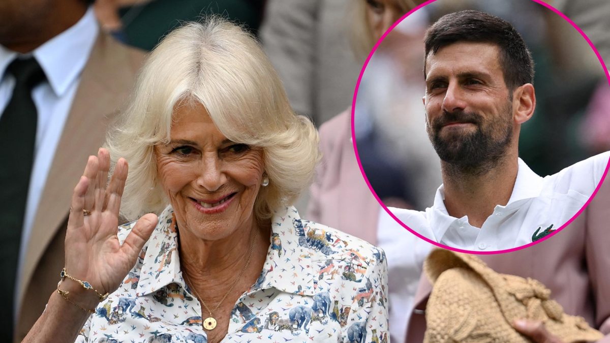 Queen Camilla Meets Novak Djokovic at Wimbledon, Watches From Royal Box