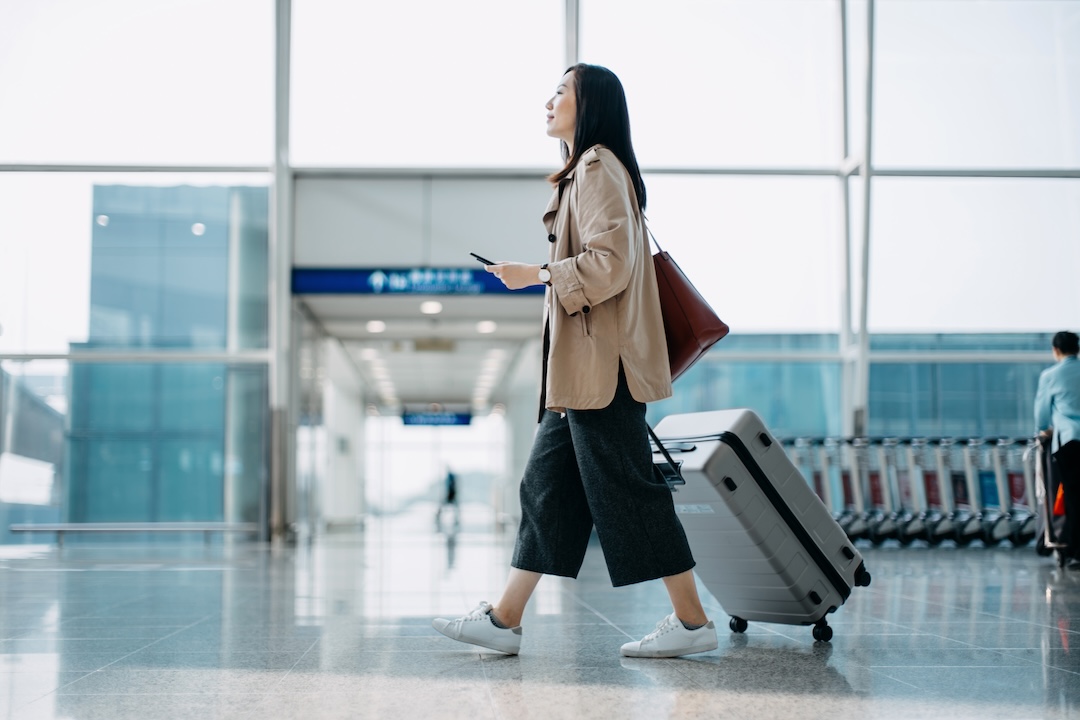 Person at airport