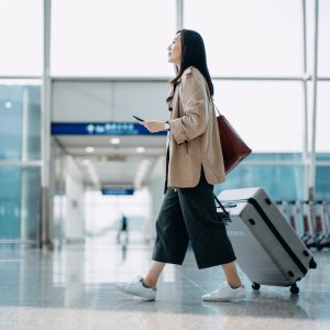 Person at airport