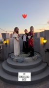 Chrishell's seat with flip renovates resolutions at a medieval ceremony