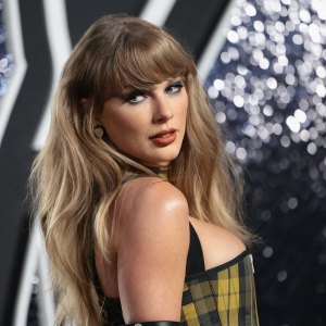 ELMONT, NEW YORK - SEPTEMBER 11:Taylor Swift attends the 2024 MTV Video Music Awards at UBS Arena on September 11, 2024 in Elmont, New York. (Photo by Dimitrios Kambouris/Getty Images)