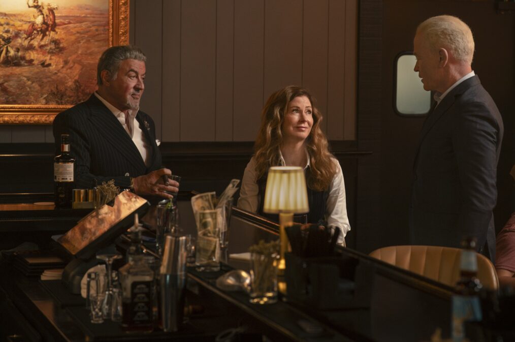 Sylvester Stallone, Dana Delany and Neal McDounaugh in Tulsa King