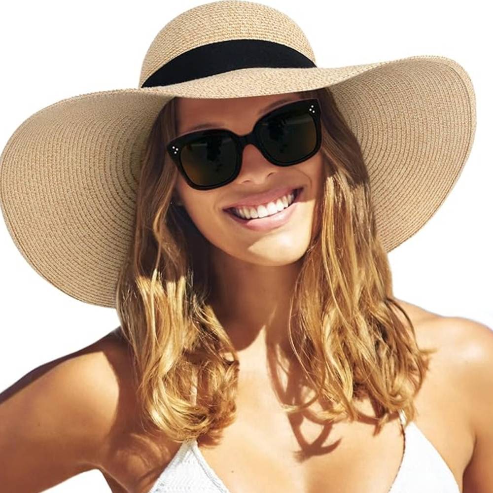 Furtalk Wide Brim Sun Straw Hat