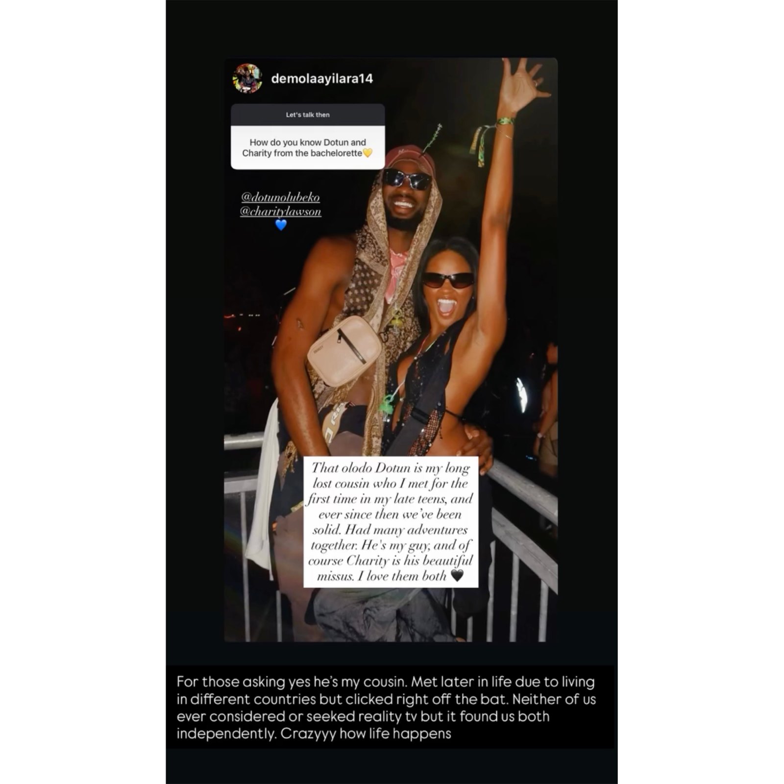 Bachelorette’s Dotun Olubeko Says His Cousin Is on Love Is