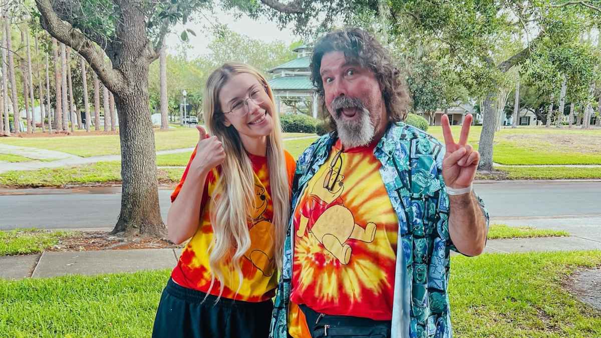 mick foley daughter purple dress Mick Foley Daughter Wedding Dress