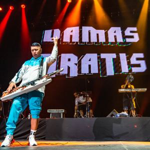 Pablo Lezcano del Grupo argentino Damas Gratis.