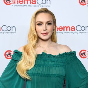 Lindsay Lohan attends CinemaCon 2025- Walt Disney Studios Invites you to its 2025 presentation highlighting its upcoming release schedule at The Colosseum at Caesars Palace during CinemaCon, the official convention of Cinema United, on April 3, 2025, in Las Vegas, Nevada.