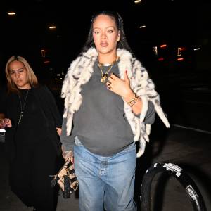 Rihanna is seen on August 04, 2025 in Los Angeles, California.