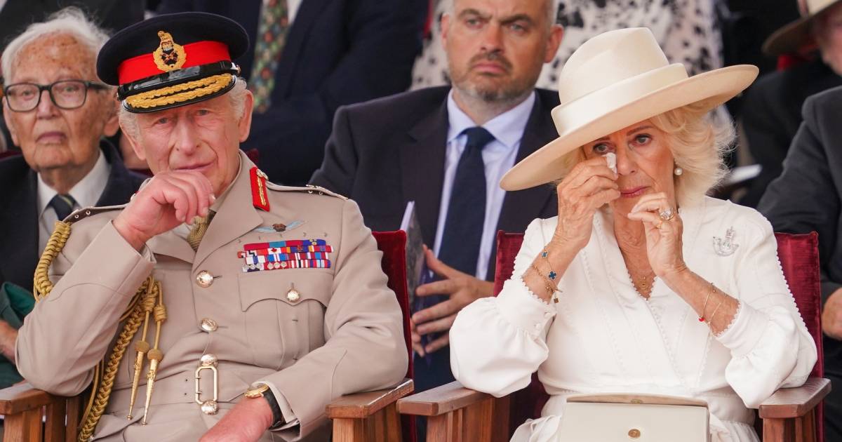 Queen Camilla Tears Up During Veteran's Tribute to King Charles | Us Weekly