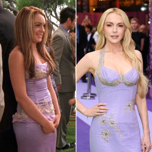 Lindsay Lohan Recreates Freaky Friday Look at Freakier Friday Premiere ...