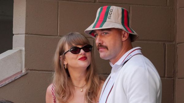 Travis Kelce Is the Ultimate Supportive Boyfriend in Taylor Swift Merch During Chiefs Training Camp 2170226233