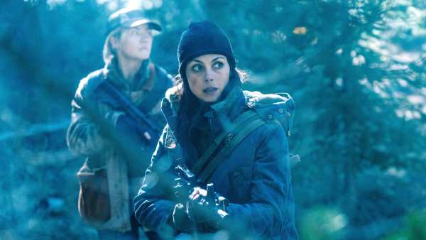 Maddie Hasson, Morena Baccarin in Elevation