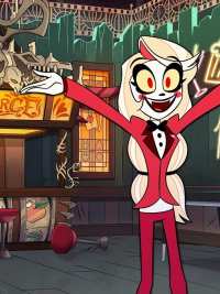 A still from the animated series Hazbin Hotel