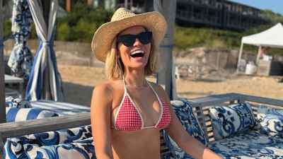 Lindsay Hubbard Is Radiant in Gingham Bikini While Showing Off Postpartum Figure in Hamptons Hotspot