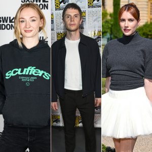 Sophie Turner, Evan Peters, and Emma Roberts
