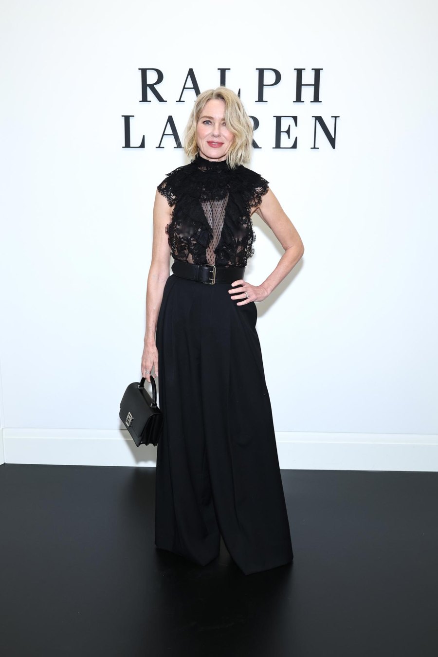 Handles With Ruffles Naomi Watts Handles Wardrobe Malfunction With Style During NYFW - Us