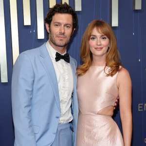 Adam Brody and Leighton Meester Emmys 2025 Red Carpet