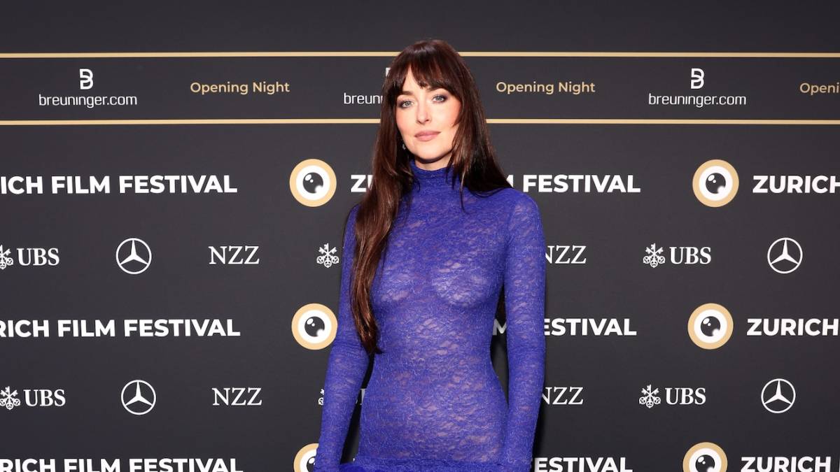 dakota johnson stunned in a sheer summer dress Dakota Johnson Embraces the Sheer Summer Dress