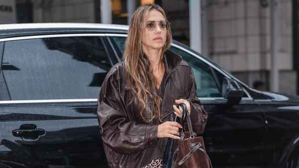 Jessica Alba is seen on September 17, 2025 in New York City.