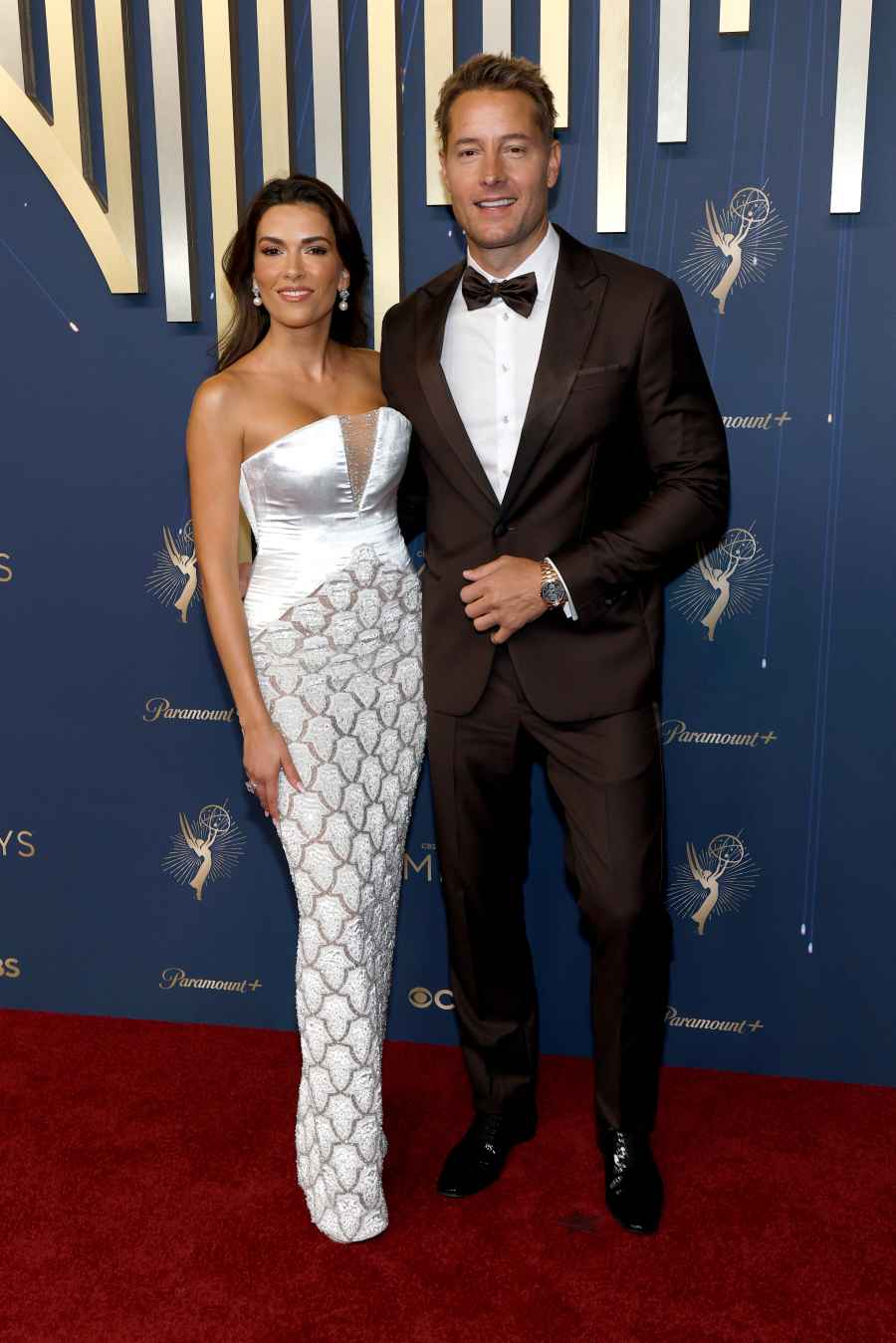 Justin Hartley Looks Better Than Ever With Sofia Pernas on Emmys Red Carpet