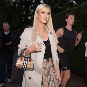 Nicky Hilton seen attending the Burberry Summer 2026 show during London Fashion Week on September 22, 2025 in London, England.