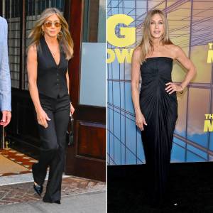 Jennifer Aniston Lets Her Lingerie Peek Out of Her Vest After Going Instagram Official With BF