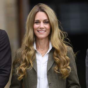 Kate Middleton Shows Off Blonde Hair at 1st Royal Engagement