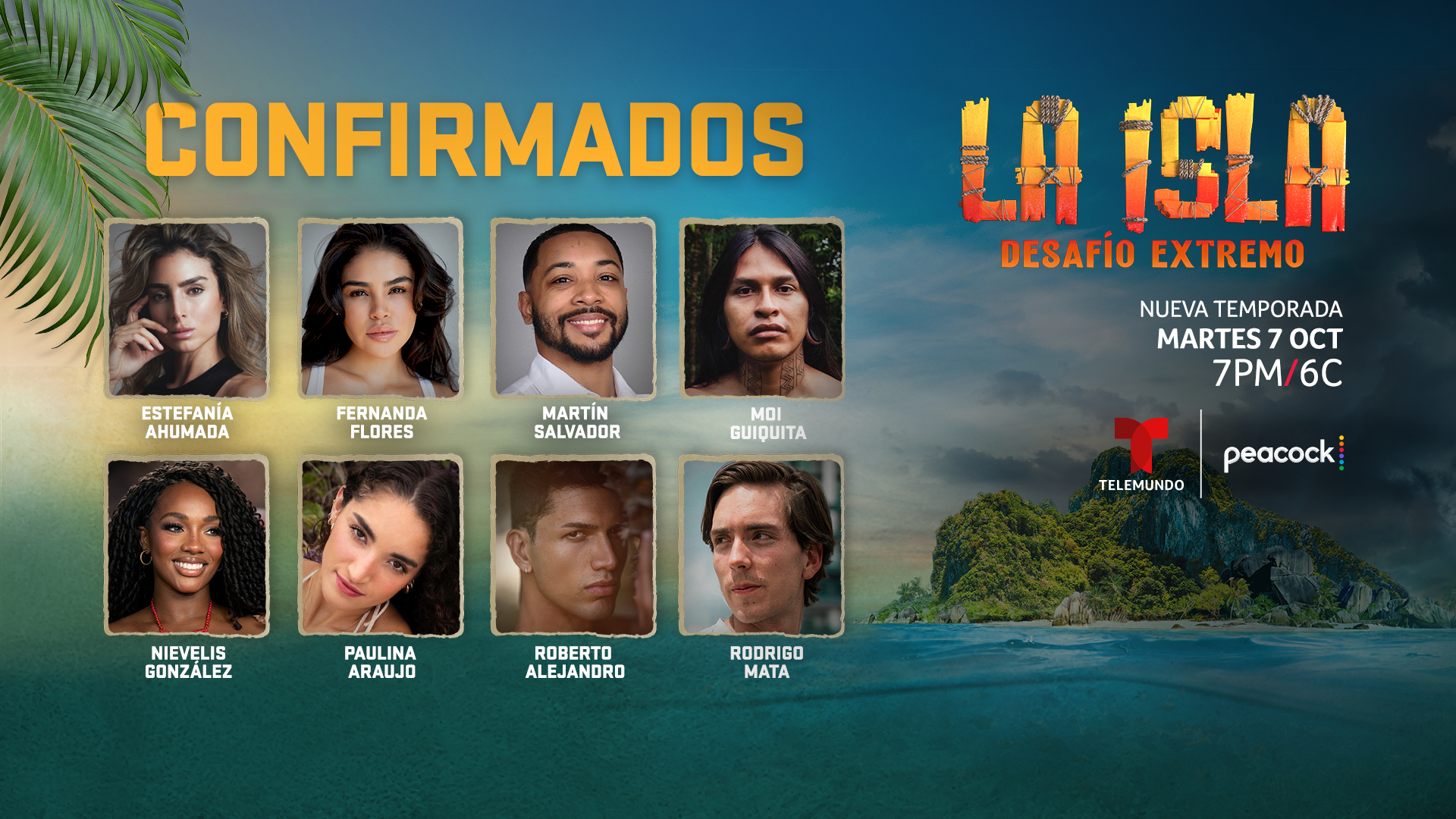 Celebridades confirmadas para La Isla: Desafío Extremo