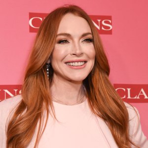LOS ANGELES, CALIFORNIA - MARCH 15: Lindsay Lohan attends Clarins New Product Launch Party at Private Residence on March 15, 2024 in Los Angeles, California. (Photo by Olivia Wong/Getty Images)
