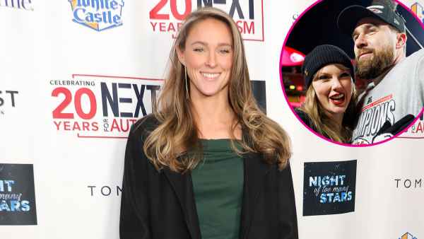 Promo Kylie Kelce Explains Conscious Effort to Not Mention Taylor Swift and Travis Kelce on Podcast